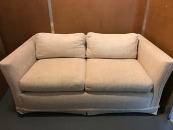 Cream love seat 1