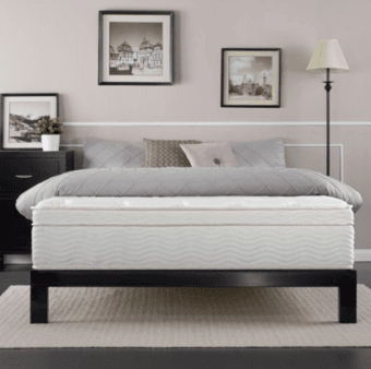 Full mattress 13 Inch and bed frame set (4 month old) 1