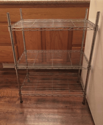 Moving sales! storage and bathroom racks 2