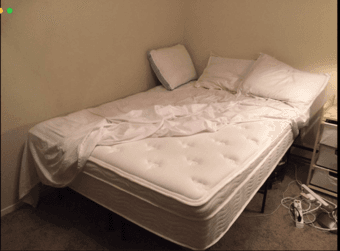 Full mattress 13 Inch and bed frame set (4 month old) - $350 3