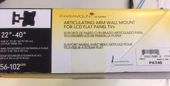Peerless PA740 Full-Motion Plus Wall Mount 22 - 40 Inches LCD 3
