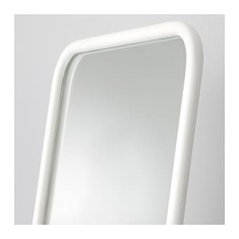 IKEA Full-body Floor mirror with hangers, white 3