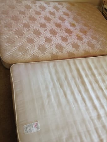Queen size mattress with box for sale 1