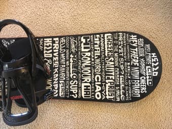 Burton Snowboard, Boots, Bindings and Case 1