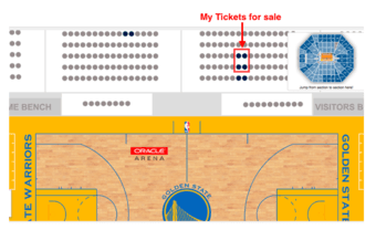 [Courtside Club Tickets *4 ] Warriors vs. Grizzlies on March 26th 5PM 1