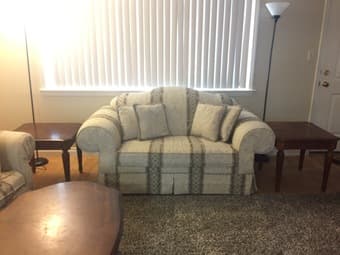 3 pieces Sofa With 4 tables 2