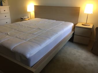 Almost new MALM bed fram + mattress 2