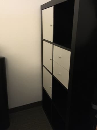 $60 Ikea 4*2 shelf with drawers 1