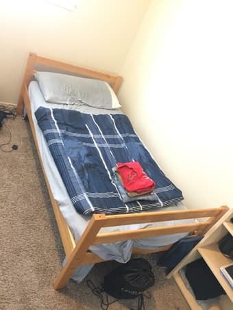 Twin Bed frame and Mattress 1