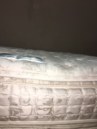 King size - pillow top - double sided mattress with bed frame 3