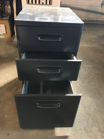 3 Drawer Metal Rolling File Cabinet 1