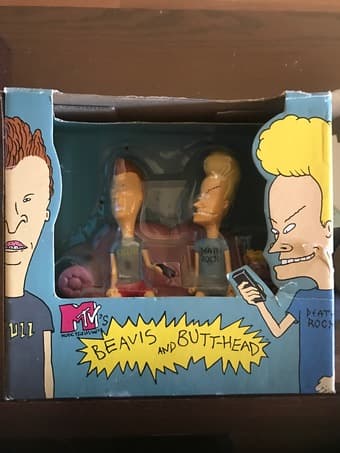 1996 MTV Beavis and Butthead Couch TV Talkers, with box never opened 1