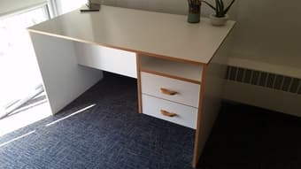 Large white DESK for sale 2