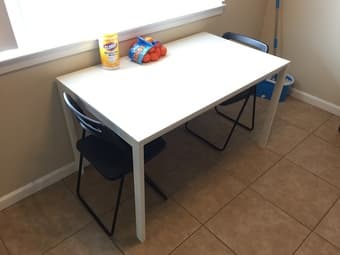 Ikea Melltorp "Dinning" Table - 2 Complementary Chairs 1