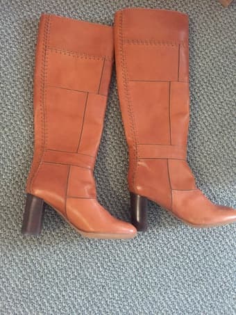 Chloe Leather 37.5 Knee Boots 1
