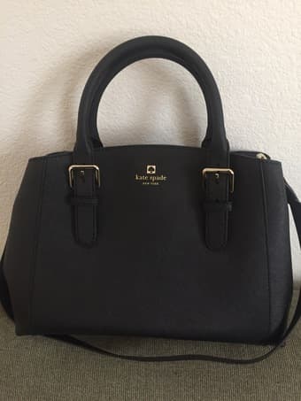 Kate Spade Charlotte Sloan Black Leather Bag 1