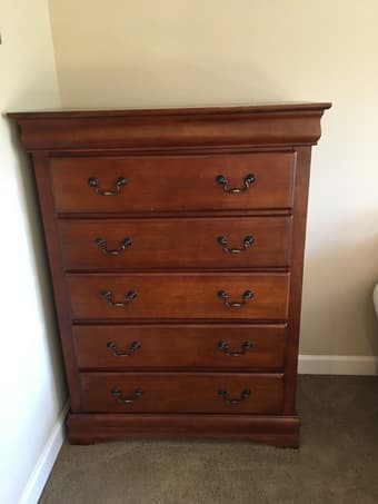 Furniture Sale! Dining table, desk, dressers, bookcase, and mirror 3