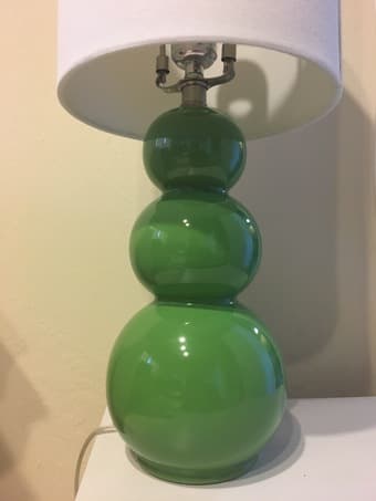 Green modern table lamps (2) 1