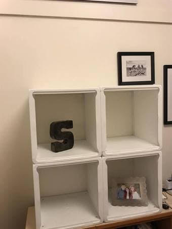 Stackable White Cube Organizer/Shelves 3