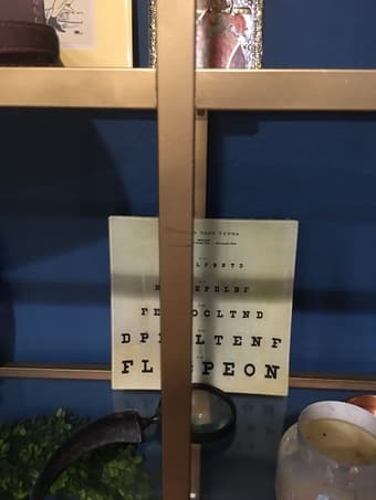 IKEA gold painted bookshelf (Vittsjo) 2