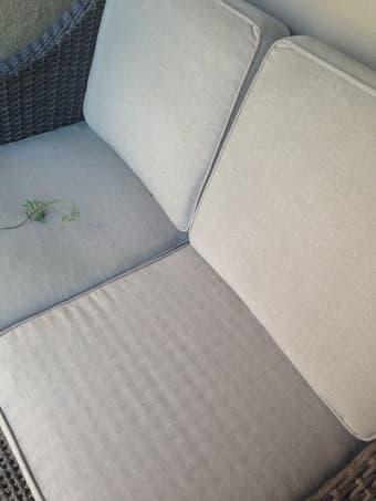 All-weather Outdoor Wicker Patio Loveseat - Like new! 2