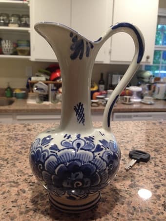 Oringinal Handpainted Dutch Flower Vase / Small Pitcher 1