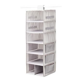 Queen Bedding, Full Bedding, and Grey Hanging Storage 2