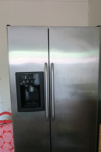GE double door fridge/refrigerator & portable dishwasher 1