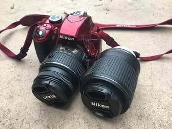 Nikon D3300 DSLR w/  18-55mm vibration reduction lens 1