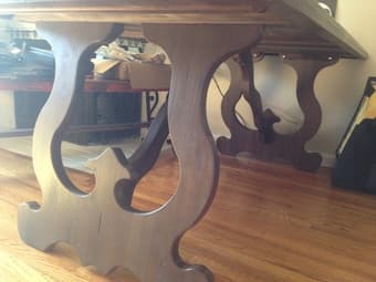 Rustic Wood Dining Table - Rectangular - Great Design / Farm Table 3
