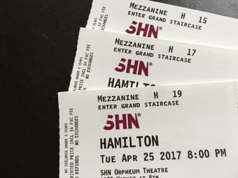 Selling 3 Hamilton Tickets on 4/25 1