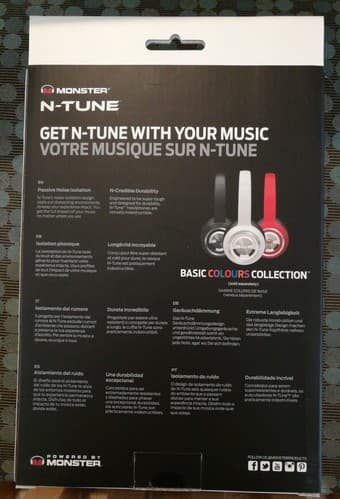 BNIB Monster N-Tune NTune On-Ear Noise Isolation Headphones (White) 2
