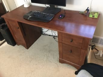 Unique and Classy Wood Desk $25 OBO 2