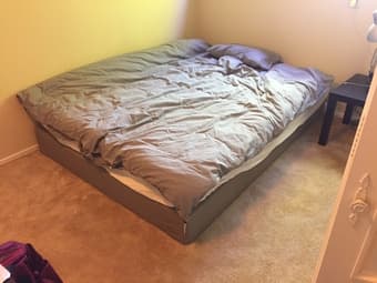 Room Furnitures - Bed, Mattress, Desk, Chair and Side Table with Light 1