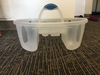 Storage Tote for Cleaning Supplies 2
