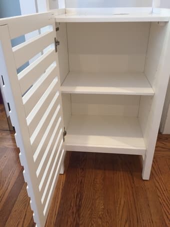 Crate & Barrel White Bath Tower 1