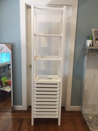 Crate & Barrel White Bath Tower 3