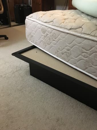 Queen Bed: Frame, mattress & memory foam topper: $100 OBO 3