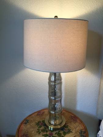 Mercury lamp with linen shade 2