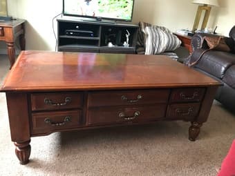 Antique coffee table and side table for sale 3