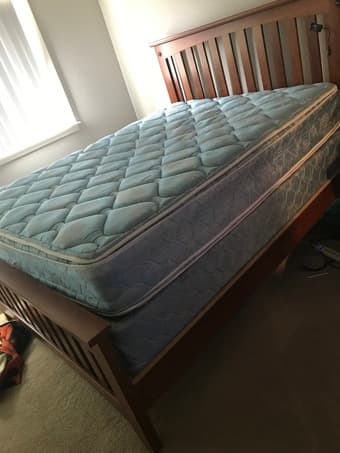 Queen Mattress, Box Spring, and Bed Frame 1