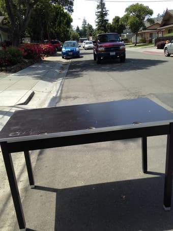 Microwave and free mattress/desk 2