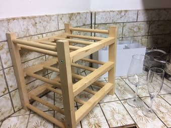 Wine Rack + 8 wine glasses 1