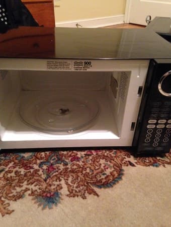 microwave and free mattress/desk 2