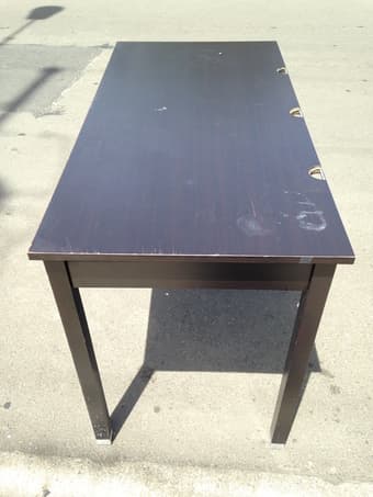 microwave and free mattress/desk 3