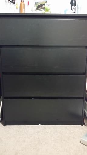 Dark brown/black dresser in great condition 1