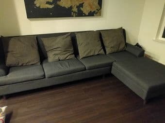 Large sectional couch with chaise 1