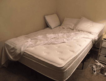 Full size mattress and foldable frame set 3