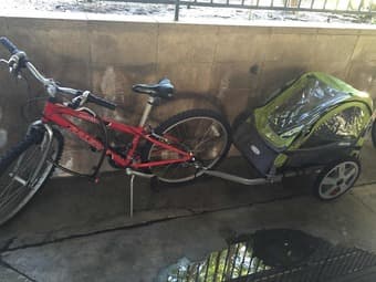 bike and bicycle trailer 1