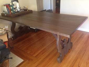 Rustic Wood Dining Table - Rectangular - Great Design / Farm Table 3